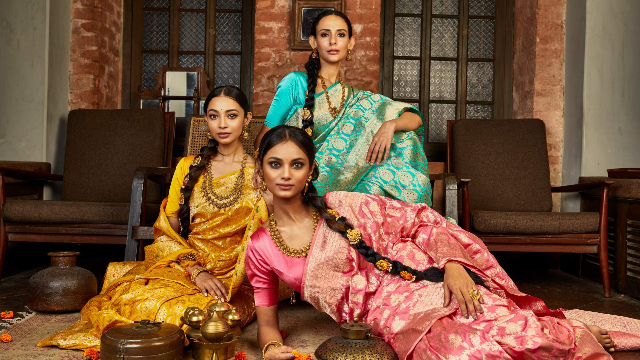 Saree for winter wedding on sale