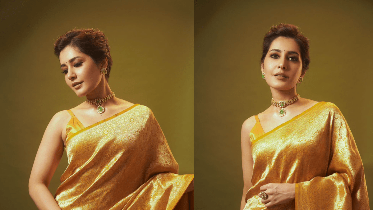 Raashii Khanna radiates regality in our Brocade Banarasi - Sacred Weaves