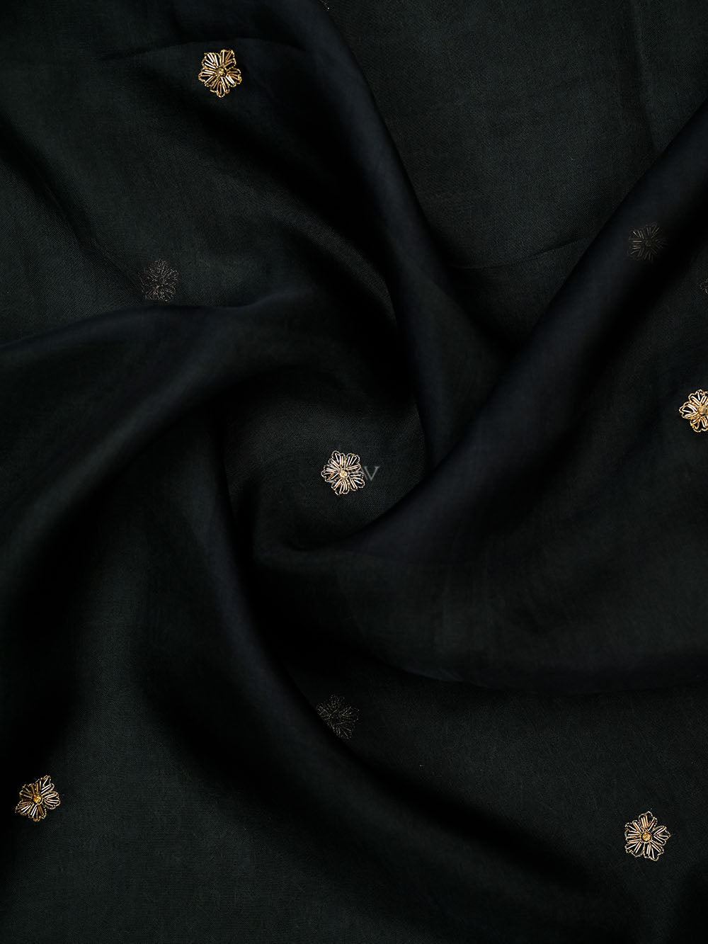 Black Silk Handloom Banarasi Lehenga