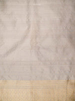 Beige Meenakari Brocade Handloom Banarasi Saree - Sacred Weaves