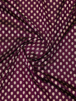 Wine Booti Katan Silk Uppada Handloom Banarasi Saree