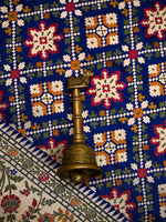 Blue Paithani Meenakari Katan Silk Handloom Banarasi Saree - Sacred Weaves