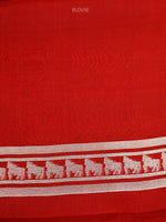 Maroon Silk Brocade Handloom Banarasi Saree - Sacred Weaves
