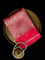 Magenta Silk Brocade Handloom Banarasi Saree - Sacred Weaves