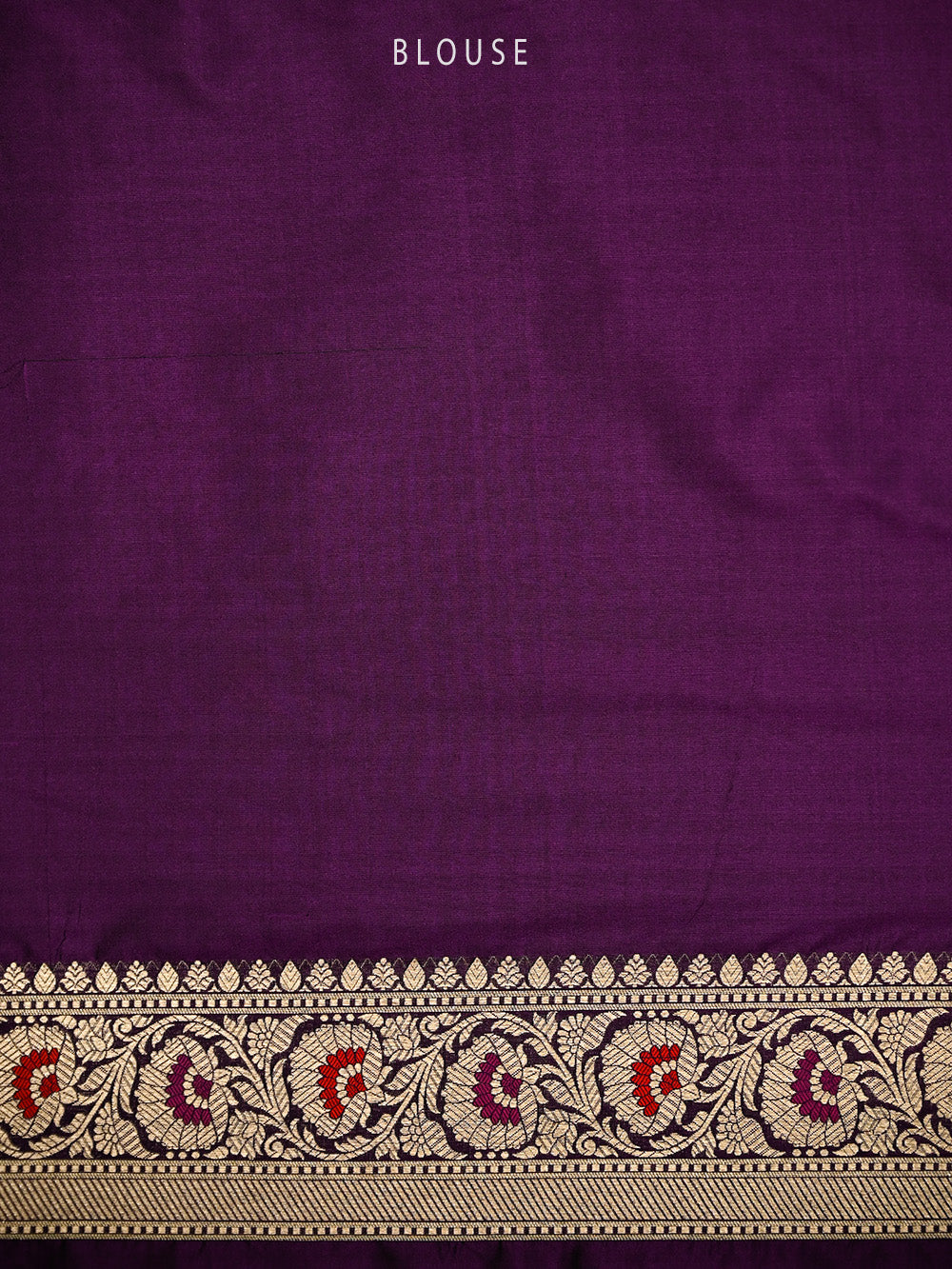Dark Purple Meenakari Uppada Katan Silk Handloom Banarasi Saree - Sacred Weaves