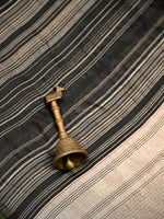 Black Stripe Silk Handloom Banarasi Saree