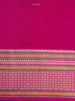 Teal Green Booti Tussar Silk Handloom Banarasi Saree