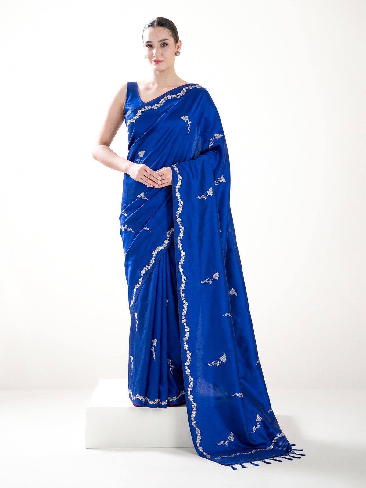 Blue Sona Roopa Booti Katan Silk Handloom Banarasi Saree