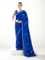 Blue Sona Roopa Booti Katan Silk Handloom Banarasi Saree