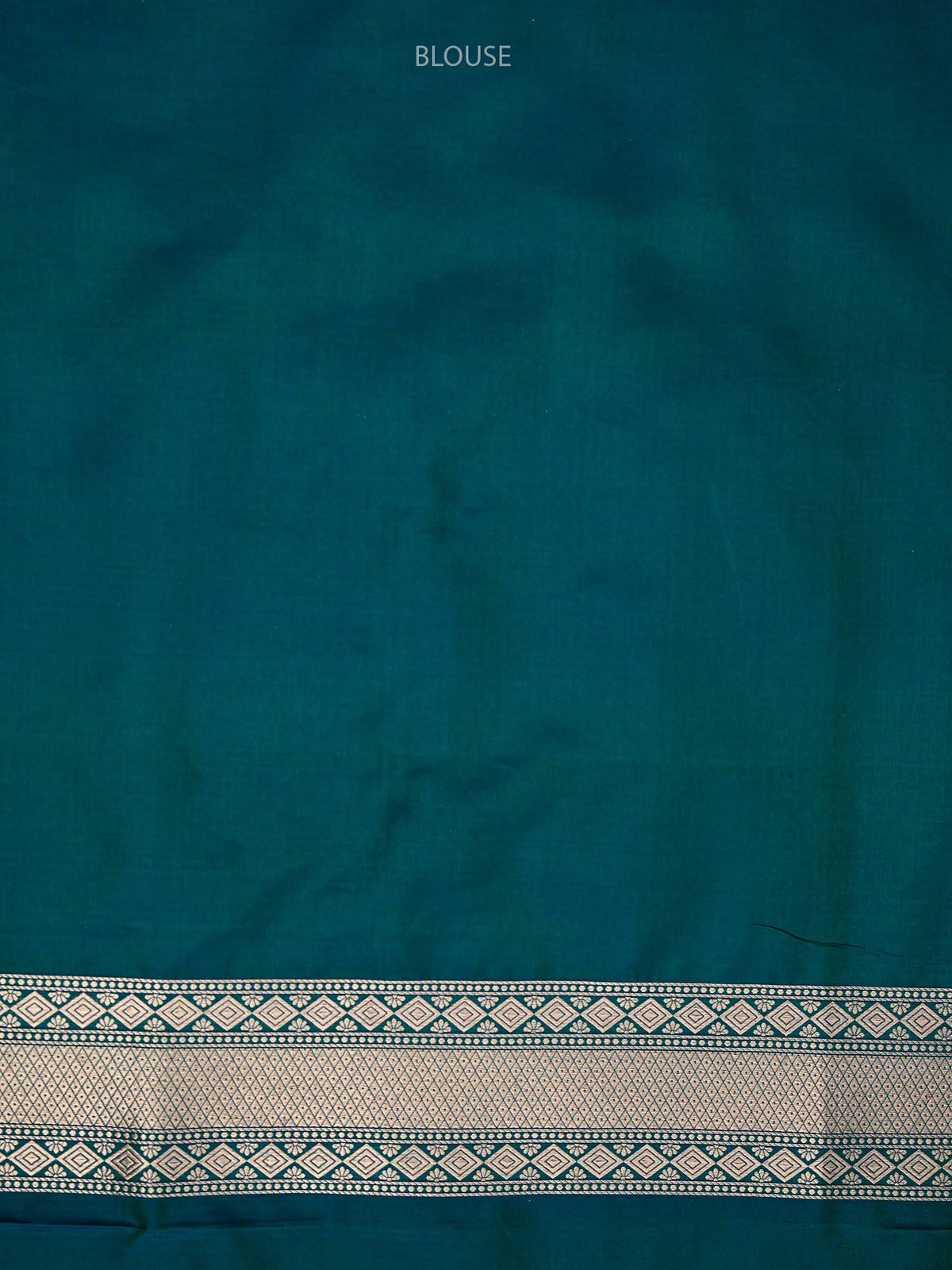 Teal Blue Jaal Uppada Katan Silk Handloom Banarasi Saree - Sacred Weaves