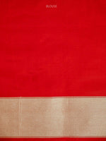 Red Jaal Katan Silk Handloom Banarasi Saree - Sacred Weaves