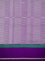 Purple Plain Satin Silk Handloom Banarasi Saree - Sacred Weaves