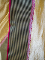 Mustard Silk Brocade Handloom Banarasi Saree - Sacred weaves