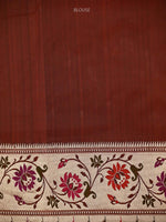 Black Paithani Katan Silk Handloom Banarasi Saree - Sacred Weaves