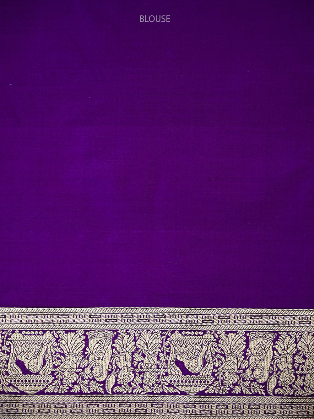Purple Shikargah Katan Silk Handloom Banarasi Saree - Sacred Weaves