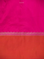 Magenta Silk Brocade Handloom Banarasi Saree
