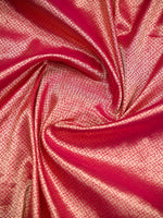 Magenta Silk Brocade Handloom Banarasi Saree