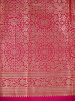 Yellow Boota Katan Silk Handloom Banarasi Saree - Sacred Weaves