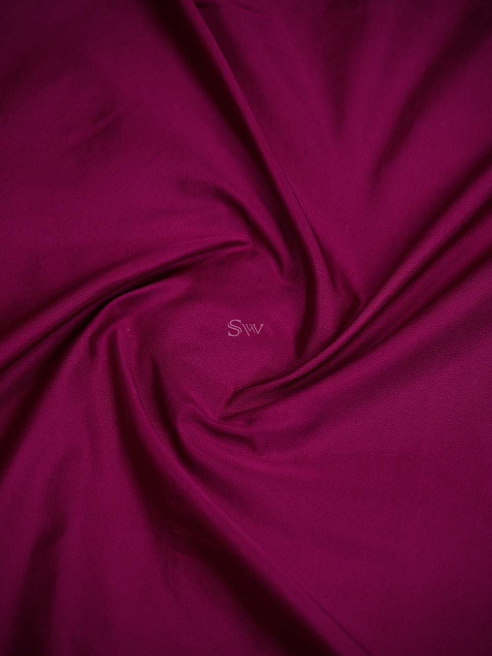 Dark Magenta Satin Silk Handloom Banarasi Saree - Sacred Weaves