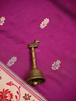 Dark Magenta Paithani Katan Silk Handloom Banarasi Saree - Sacred Weaves