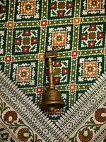 Bottle Green Paithani Meenakari Katan Silk Handloom Banarasi Saree - Sacred Weaves
