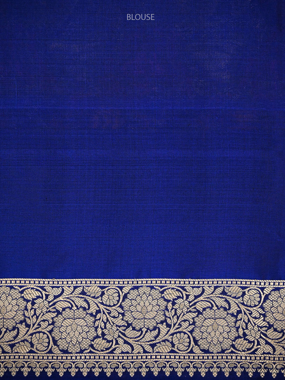 Navy Blue Rangkat Katan Silk Handloom Banarasi Saree - Sacred Weaves