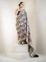 Black Rangkat Katan Silk Handloom Banarasi Saree - Sacred Weaves