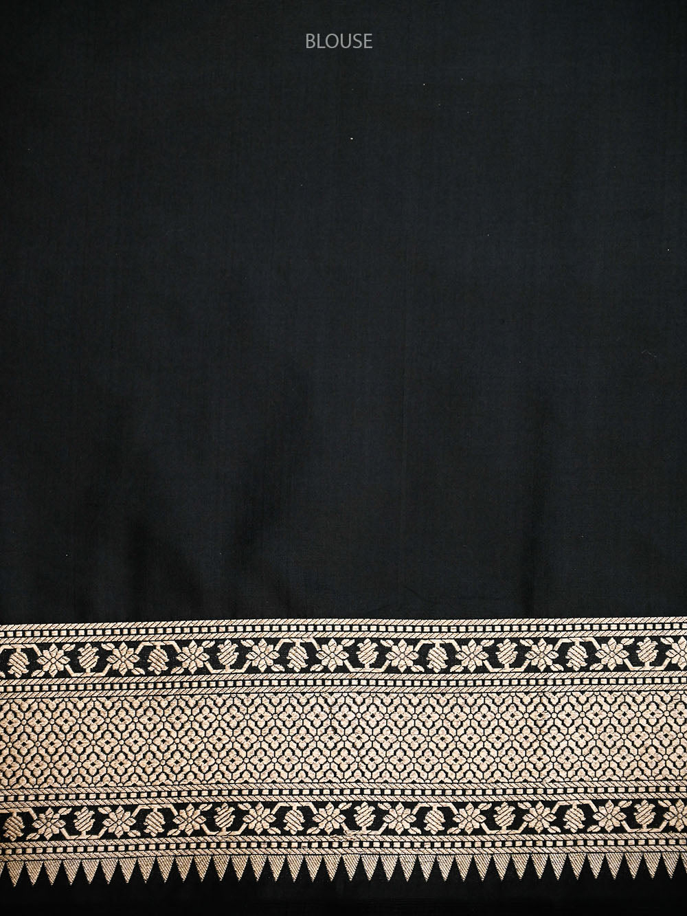 Black Rangkat Katan Silk Handloom Banarasi Saree - Sacred Weaves