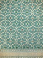 Peacock Green Booti Katan Silk Uppada Handloom Banarasi Saree - Sacred Weaves