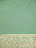 Pista Green Jaal Uppada Katan Silk Handloom Banarasi Saree - Sacred Weaves