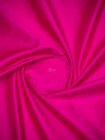 Dark Pink Plain Satin Silk Handloom Banarasi Saree - Sacred Weaves
