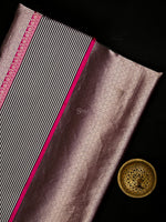Wine Silk Brocade Handloom Banarasi Saree