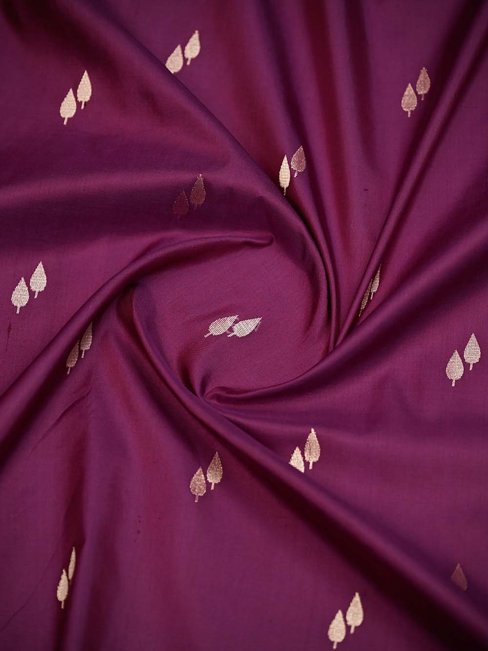 Magenta Paithani Katan Silk Handloom Banarasi Saree - Sacred Weaves