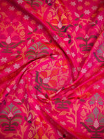 Pink Orange Sona Roopa Konia Jaal Katan Silk Handloom Banarasi Saree - Sacred Weaves