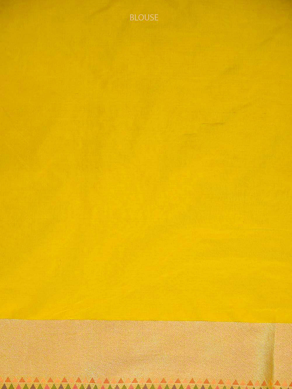 Yellow Meenakari Katan Silk Handloom Banarasi Saree - Sacred Weaves