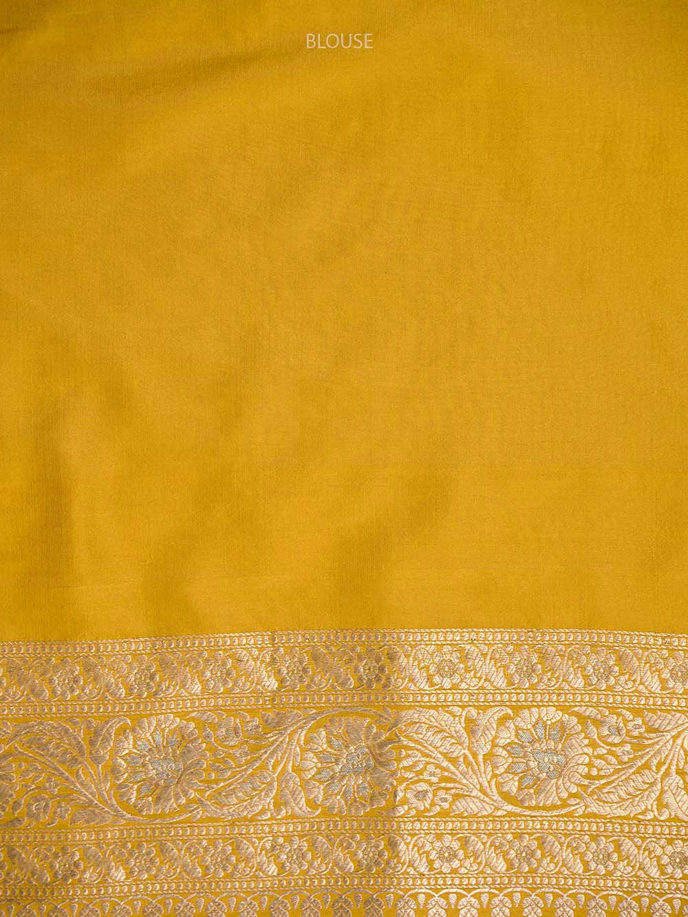 Yellow Uppada Katan Silk Handloom Banarasi Saree - Sacred Weaves