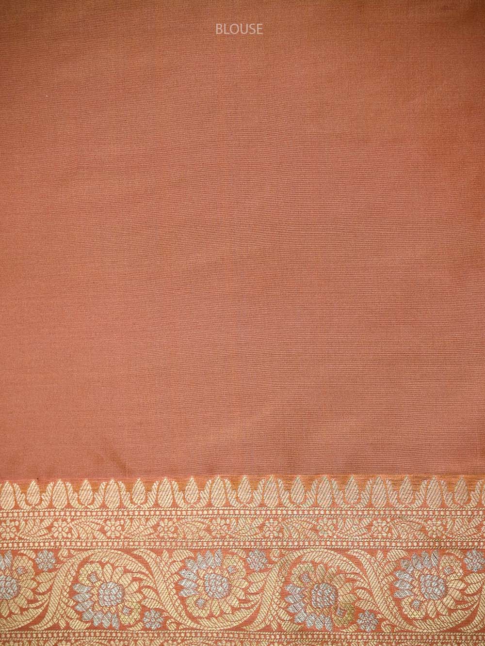 Orange Pink Uppada Katan Silk Handloom Banarasi Saree - Sacred Weaves