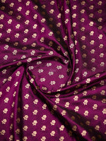 Wine Booti Katan Silk Uppada Handloom Banarasi Saree - Sacred Weaves