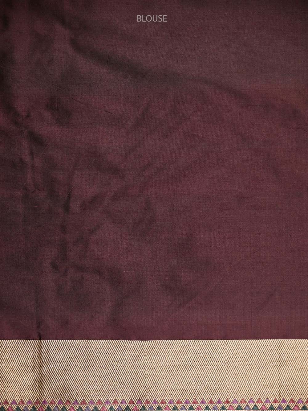 Dark Brown Meenakari Katan Silk Handloom Banarasi Saree - Sacred Weaves