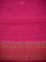 Teal Green Booti Katan Silk Handloom Banarasi Saree - Sacred Weaves