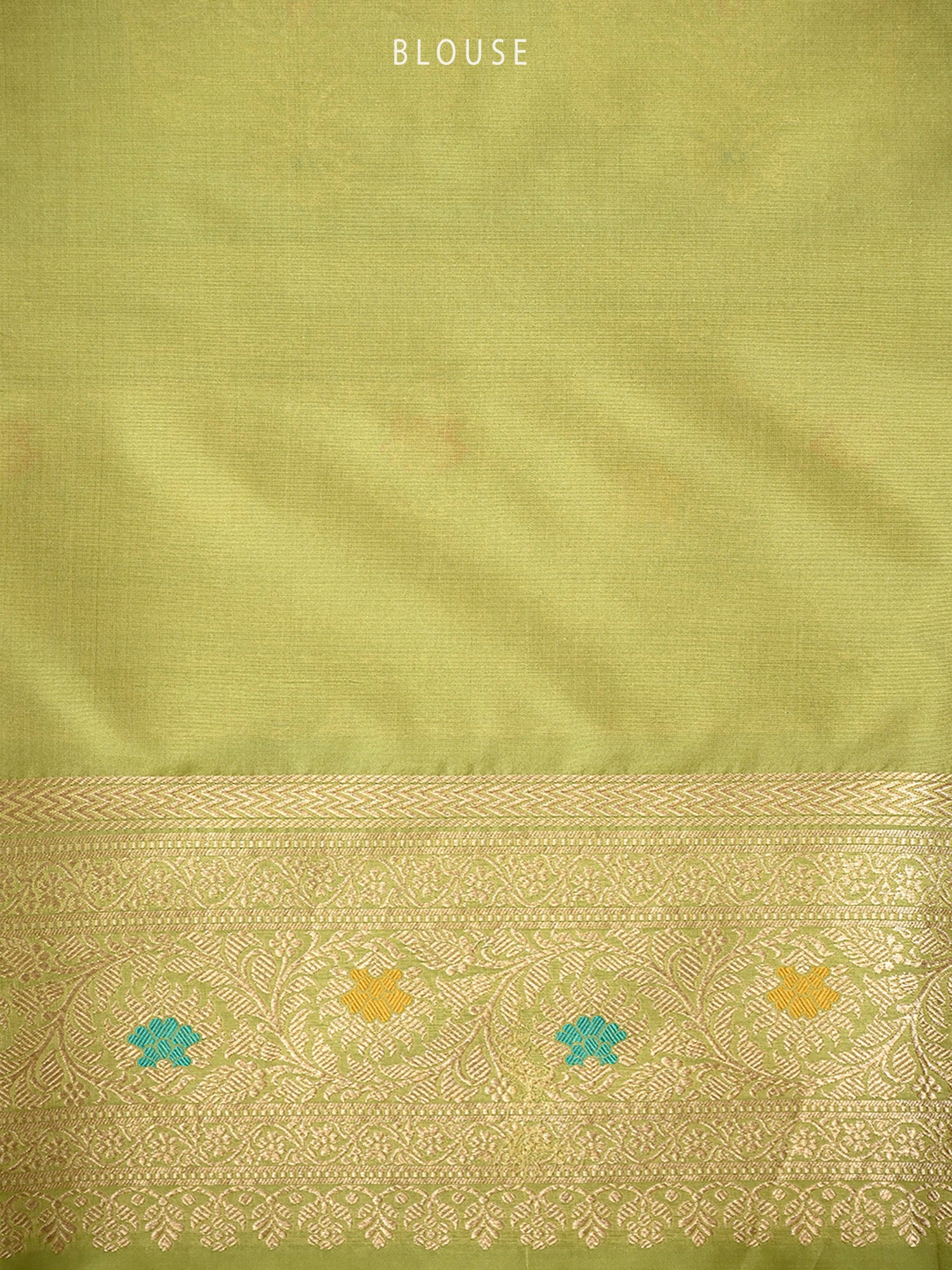 Pista Green Rangkat Katan Silk Handloom Banarasi Saree - Sacred Weaves
