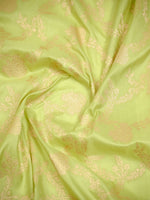 Pista Green Jaal Katan Silk Uppada Handloom Banarasi Saree - Sacred Weaves