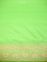 Pista Green Jaal Katan Silk Uppada Handloom Banarasi Saree - Sacred Weaves