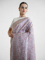 Dusty Pink Tanchoi Silk Handloom Banarasi Saree - Sacred Weaves