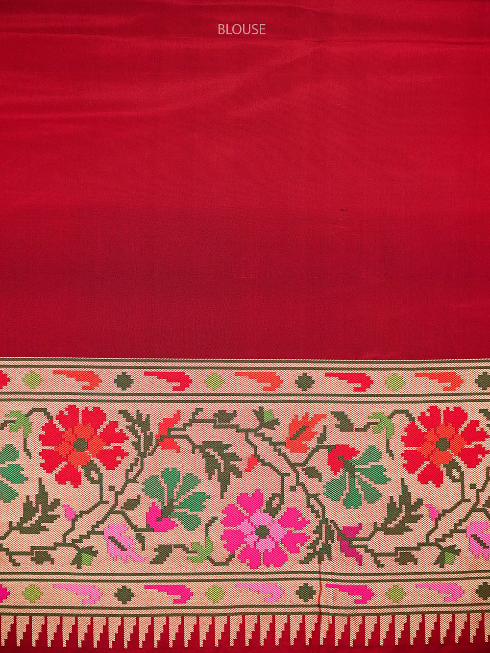 Bottle Green Booti Paithani Katan Silk Handloom Banarasi Saree - Sacred Weaves