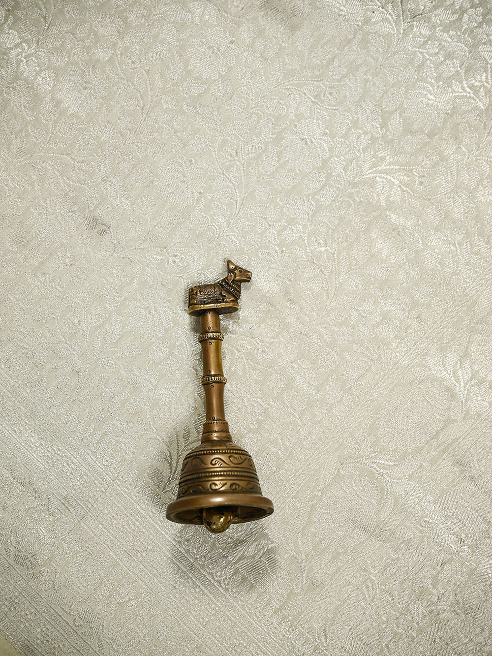 Cream Silk Brocade Handloom Banarasi Saree - Sacred Weaves