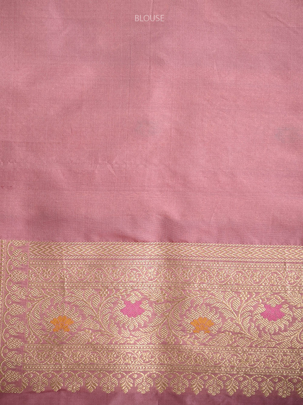 Onion Pink Rangkat Katan Silk Handloom Banarasi Saree - Sacred Weaves