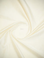 Off White Plain Satin Silk Handloom Banarasi Saree - Sacred Weaves