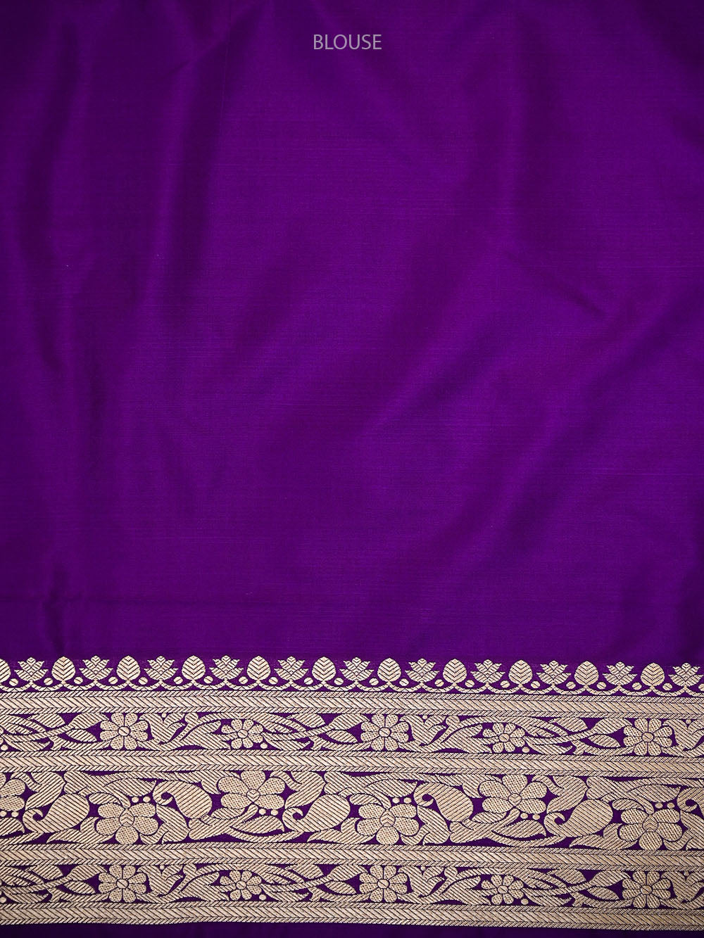 Dark Purple Shikargah Katan Silk Handloom Banarasi Saree - Sacred Weaves
