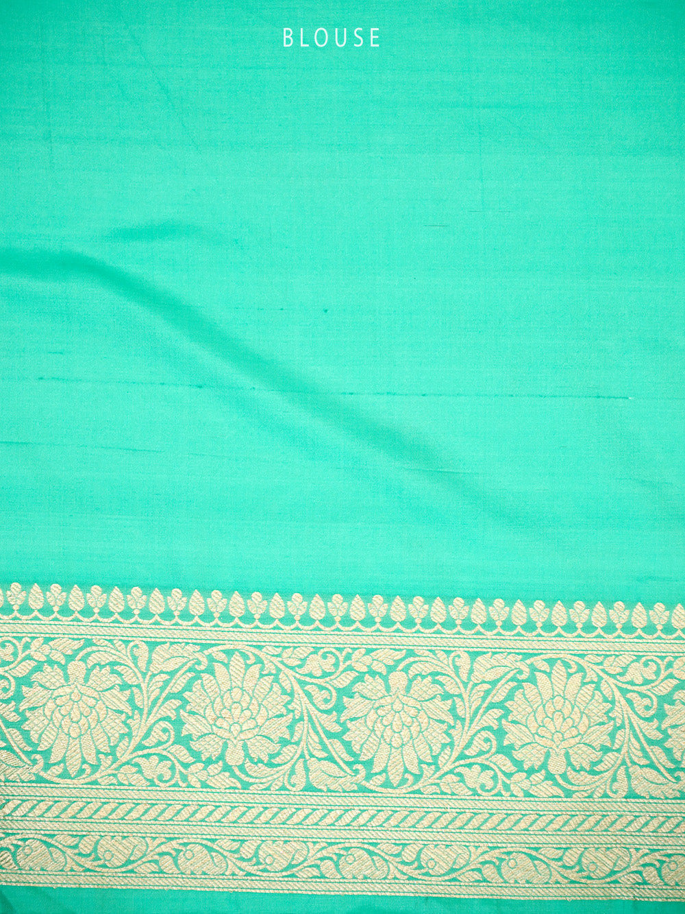 Aqua Green Jaal Katan Silk Uppada Handloom Banarasi Saree - Sacred Weaves